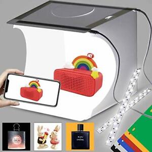 Mini Studio Photo Light Box Portable Boite de Lumiere 2 LED 6 couleurs de Fond
