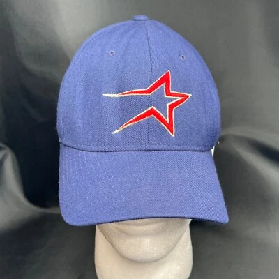 Vintage Houston Astros Fitted Cap Wool Blend Zephyr Cap Blank, size 7-5/8 - Image 1 of 4