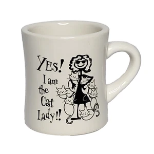 Yes I Am The Cat Lady Mug Lover Crazy Feline Breeder Veterinarian - Picture 1 of 6