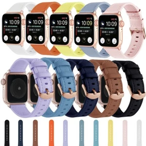Clásico Cuero Genuino para Apple Watch iWatch Correa de Banda Serie 7 6 5 4 3 2 SE - Imagen 1 de 42