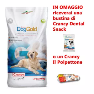Crancy Dog Gold 15kg Mangime Giuntini completo per cani di tutte le razze - Foto 1 di 1