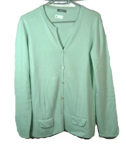 Di Bari Strickjacke Pullover gr. ca. L Grün Kaschmir & Seide Damen Taschen - Bild 1 von 8