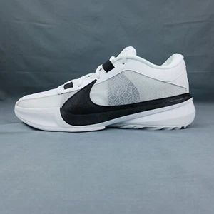 Nike Giannis Freak 5 Mens Basketball Shoes White Black DZ2946-100 9-12 New - Picture 1 of 9