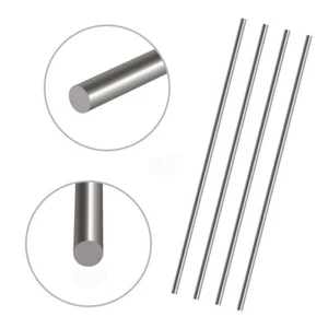304 barre tornio tondo in acciaio inox aste albero solido stock argento 5 pezzi - Foto 1 di 5