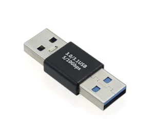 USB 3.0 A Male to USB 3.0 A Male Data Charging Extension Adapter - Picture 1 of 3