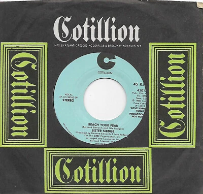 Sister Sledge, Reach Your Peak (Mono & Stereo) 45 EX 1980 Cotillion Promo - Image 1 of 2
