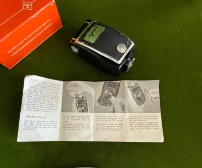 Flash para cámara de bolsillo AGFA Agfalux vintage con caja original y manual Alemania Foto 1 de 4