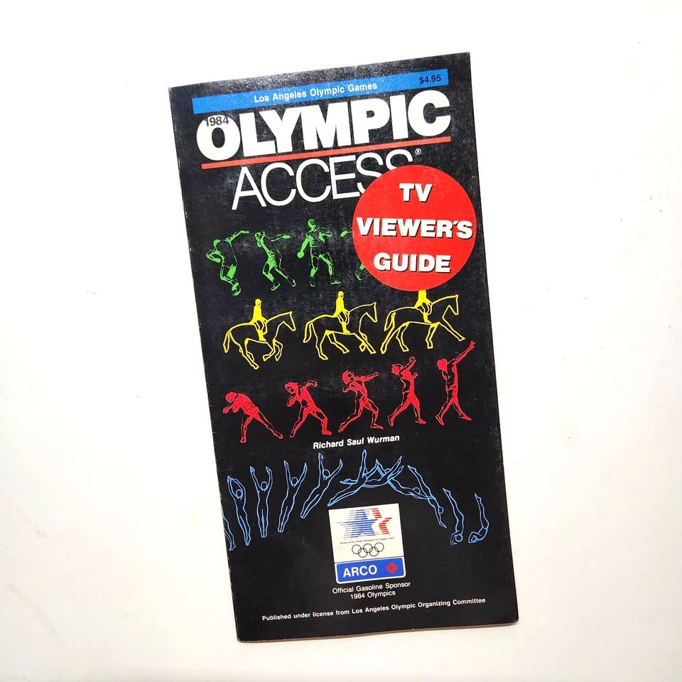 1984 Los Angeles Olympic Access TV Viewers Guide by Richard Saul Wurman. XLNT - Image 1 of 4