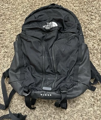 The North Face Surge Backpack With Flex Vent Black Good Condition - Image 1 of 4