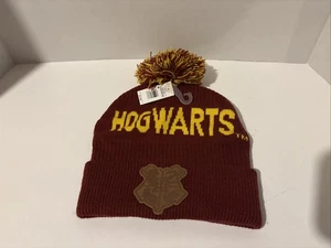 Harry Potter Hogwarts Wappen Strick Beanie Mütze mit Bommel - OSFM Jugend - Unisex - Bild 1 von 4