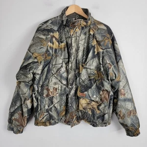Woolrich Realtree Hardwood Camo Hunting Jacket Mens L Reversible Insulated READ - Picture 1 of 13