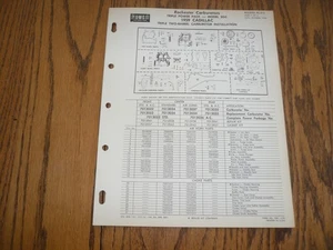 1958 October 1959 Cadillac Delco Rochester Model 2GC  Bulletin 9 C-212 3 2Bl - Picture 1 of 4
