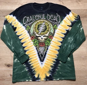2011 Grateful Dead Shirt Mens Medium Tie Dye Liquid Blue Long Sleeve Celtic - Picture 1 of 12