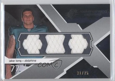 2008 SPx Rookie Winning Materials Triple Jersey /75 Jake Long #RM-JL RC - Image 1 of 2