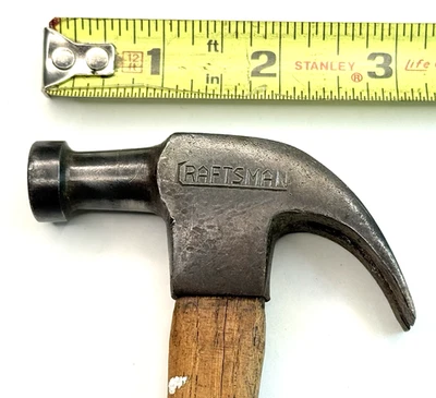 Martillo de garra pequeña vintage Craftsman peso total 6 OZ usado Foto 1 de 4