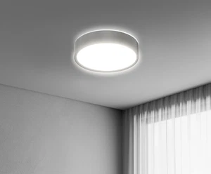 Plafoniera LED Century Blanca Luxe grigio 24W Luce Selezionabile 3000K/4000K/650 - Foto 1 di 3