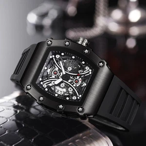 Reloj pulsera cronógrafo deportivo de cuarzo esfera grande de lujo impermeable para hombre - Imagen 1 de 17