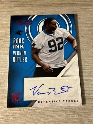 Vernon Butler Rookie Autograph. 2016 Absolute Rookie Ink-Red Parallel  - Image 1 of 2