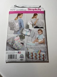 1177 Simplicity Sewing Pattern Baby Accessories Diaper Bag CarSeat Nursing Cover - Picture 1 of 4