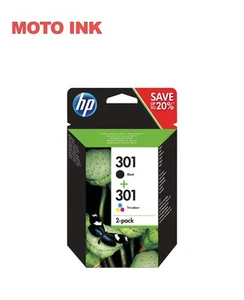 HP 301 2-pack Black/Tri-colour Original Ink Cartridges - N9J72AE - Picture 1 of 1