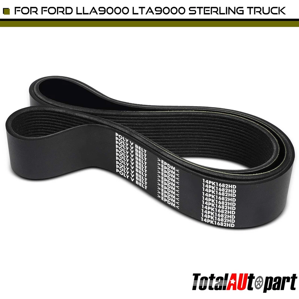 66.19" Fan Heavy Duty Serpentine Belt for Ford LTA9000 LLA9000 Sterling Truck - Image 1 of 4