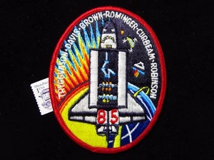 NASA STS-85 1997 Discovery Pallet Satellite Space Shuttle Mission 4" Crew Patch - Picture 1 of 3