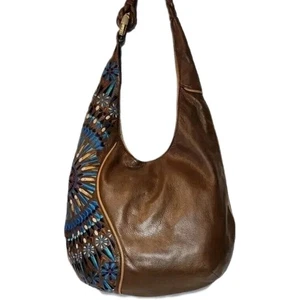 BORSA A TRACOLLA HOBO ISABELLA FIORE Y2K LEILA BORCHIATA IMPREZIOSITA RICAMATA $739 - Foto 1 di 19