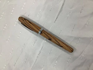 Montblanc Füllfederhalter schwarz und gestreift Kurokaki Holz Kalligraphie Feder gebraucht - Bild 1 von 3