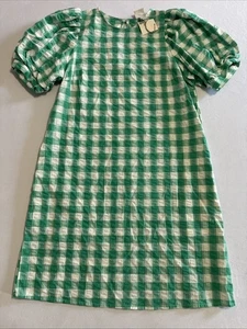 Sommerkleid A New Day Größe S grün kariert Puffärmel - Bild 1 von 6
