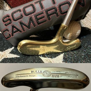 TITLEIST Standard Flange BULLSEYE - 35” Brass Putter SCOTTY CAMERON + Headcover - Picture 1 of 22