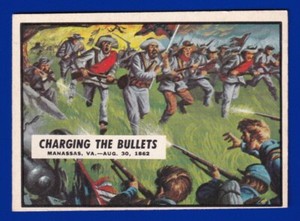 CHARGING THE BULLETS 1962 TOPPS CIVIL WAR NEWS #30 EXCELLENT (OC) NO CREASES