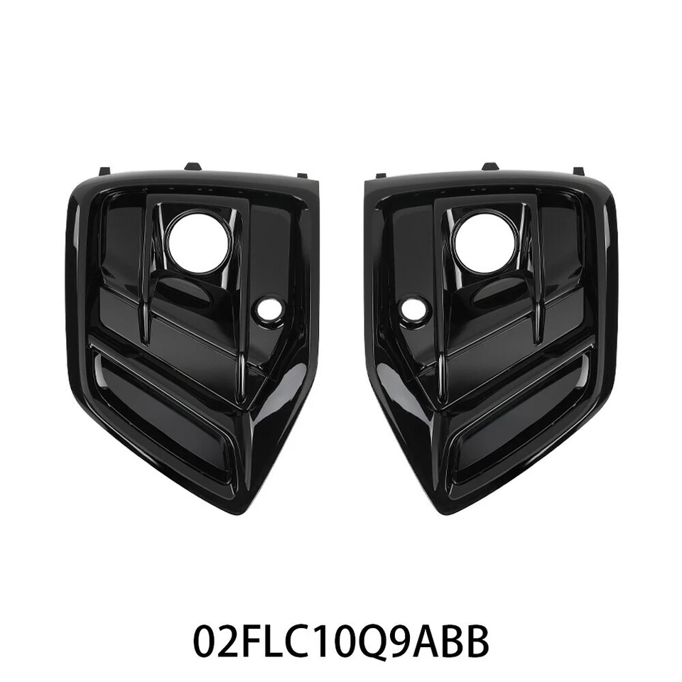 Pair Front Bumper Fog Light Cover Grille Trim Fit For 21-24 Audi Q5 Q5 Sportback - Изображение 1 из 1