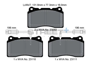 Pagid Street+ TrackDay Bremsbeläge für Audi Subaru etc. T8017SP (ref. U2487) - Bild 1 von 3
