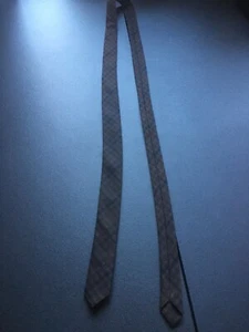 Vtg 1960s Beau Brummell Solid Brown Skinny Tie 54.5”  LONG  x 1.25” WIDE J057  - Picture 1 of 5