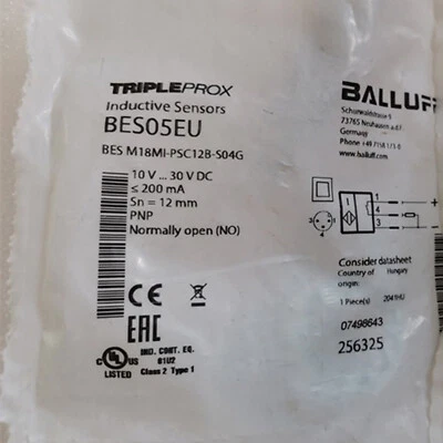 Interruptor de proximidad Balluff nuevo 1 pieza BES M18MI-PSC12B-S04G Envío gratuito Foto 1 de 3