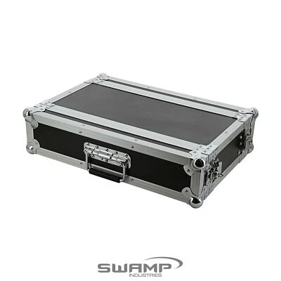 SWAMP INDUSTRIES SWAMP Wooden 19 inch Rack 2U Half Depth Flight / Road Case for Audio and AV