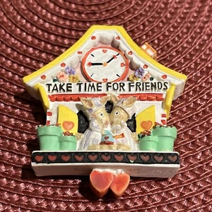 Take Time For Friends Rabbits Magnet Fridge Magnet - Picture 1 of 14