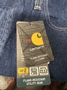 Carhartt  Jeans 34x30 Fire Resist CAT2 NFPA 2112 ATPV 20.0 Relaxed Fit NWT