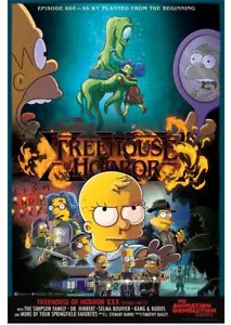 SDCC 2019 Exclusive THE SIMPSONS Treehouse of Horror XXX Poster 12" x 18" - Picture 1 of 2