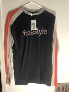 PUMA Para Hombres Vintage Negro Rayas Freestyle 199 Manga Larga Talla M Nuevo Con Etiquetas Muestra - Imagen 1 de 7
