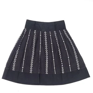 Joe Benbasset Skirt Womens Size 1 Knee Length Embroidered Flowers Fairy Goth - Picture 1 of 8