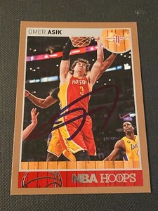 Omer Asik Signed 2013-14 Panini Hoops Card Auto Rockets NBA Autograph COA