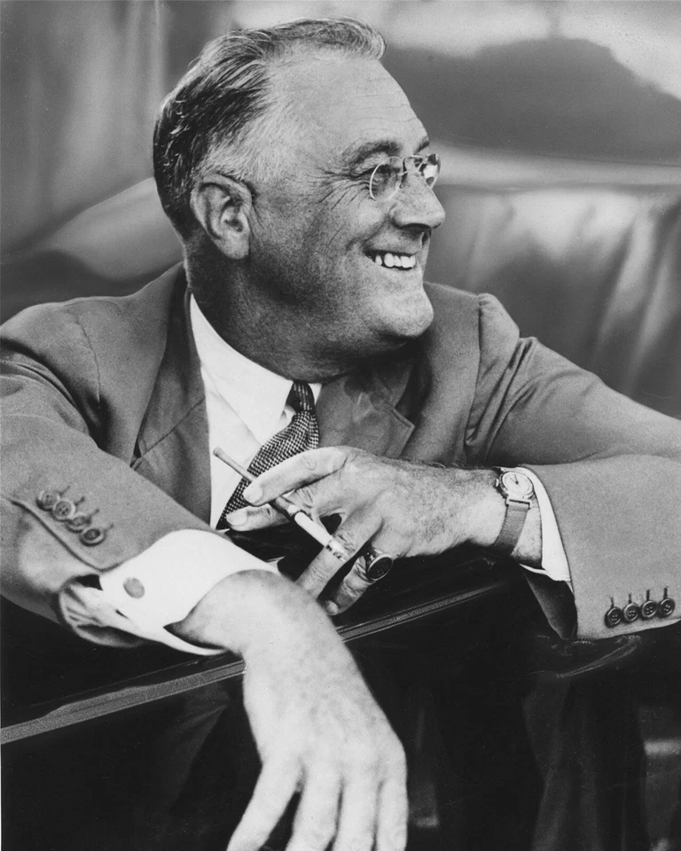 Franklin Delano Roosevelt FDR Smiling 8 x 10 Photo Picture Photograph bt2 - Image 1 of 1