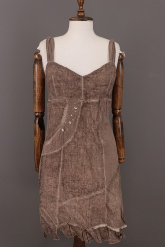 BOTTEGA VENETA Bottega di Elisa Cavaletti Abito senza maniche marrone A Line con turni