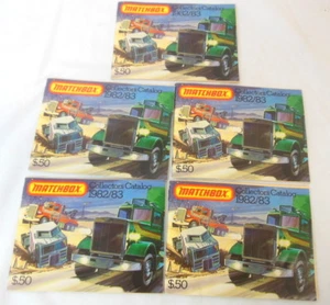 1J Set Of 5 Copies Matchbox Collector's Catalog 1982/83 Diecast Cars England - Picture 1 of 7