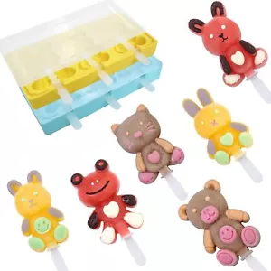 Silicone Popsicle Molds for Kids & Toddlers, Mini Ice Cream Mold Set with Sticks - Picture 1 of 6