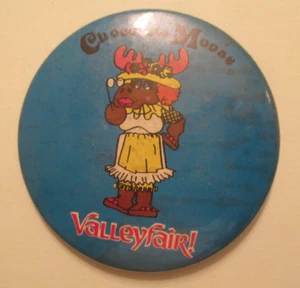 Valleyfair Chocolate Moose Minnesota MN Vintage Pinback Button - Bild 1 von 3