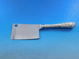 Repousse by Kirk Sterling Silver Cheese Cleaver HH w/Stainless Custom 6 7/8" - Picture 1 of 5