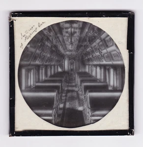 Int. Sleeping Car Pennsylvania Railroad America Theme Magic Lantern Glass Slide - Picture 1 of 2