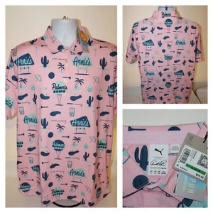 NWT $95 Arnold Palmer x Puma Cloudspun Annies Inn Polo Shirt Golf : Size Large - Picture 1 of 10